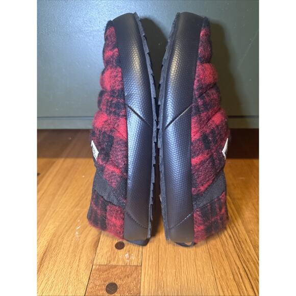 The North Face Thermoball Wool Mule Sneaker Slippers Red Plaid Men’s Sz 10 - Picture 6 of 8